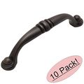 Cosmas 2322orb Oil Rubbed Bronze Cabinet Hardware Handle Pull 3-3 4 Inch 96mm Hole Centers 10 Pack 
