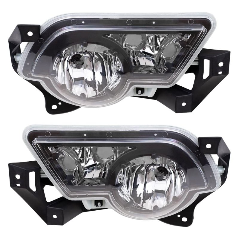 Brock Replacement Driver And Passenger Set Fog Lights For 2002-2006 Avalanche Pickup Truck With Body Cladding 15040361 15040362