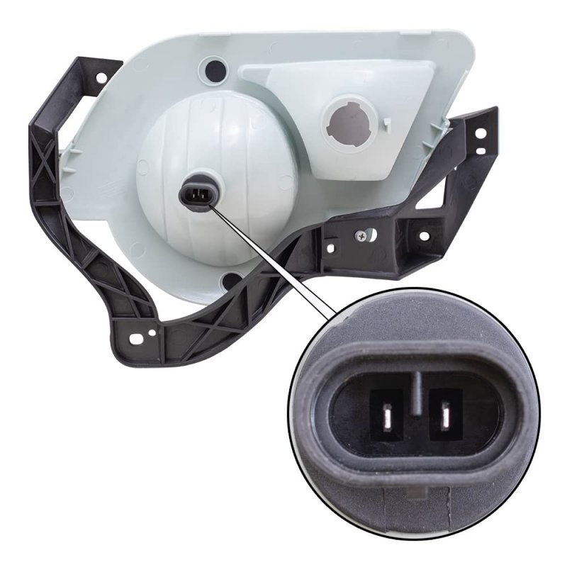 Brock Replacement Driver And Passenger Set Fog Lights For 2002-2006 Avalanche Pickup Truck With Body Cladding 15040361 15040362
