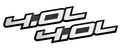 2 X Pair Set 4 0l Liter Embossed Silver On Black Highly Polished Real Aluminum Auto Emblem Badge Nameplate For Bmw 540i 740i