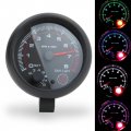 Deepsound 3 75 12v White Led Backlit Tachometer Gauge With Red Shift Light For Auto Gasoline Car 0-8000 Rpm