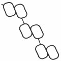 037-6237 Intake Manifold Gasket Set Vehicle Specific Fit Durable Plastic Construction