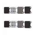 Rear Disc Brake Pads For Saab 9-3 2003 Semi Metallic Gold Bonded With Shims 0 66 In Inner Pad Thickness Olx-acd17d709m-cl360a51 