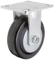 Rwm Casters 40 Series Plate Caster Rigid Thread Guard Phenolic Wheel Roller Bearing 650 Lbs Capacity 5 Dia 1-1 2 Width 6-1 8 
