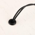 20pcs Rubber Grommets 14mm Mount Dia For 12mm Id Hole Plugs Wiring Firewall Cable Wire Protecting Black 