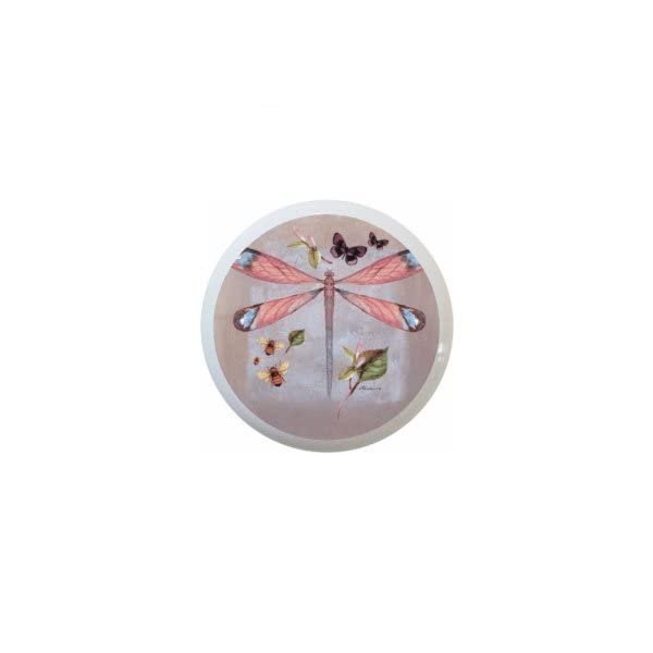 Dragonfly Dgf1014 Knob From The Dragonflies In Round Collection 1 5 Ceramic Cabinet Dresser Drawer Pull Knobs
