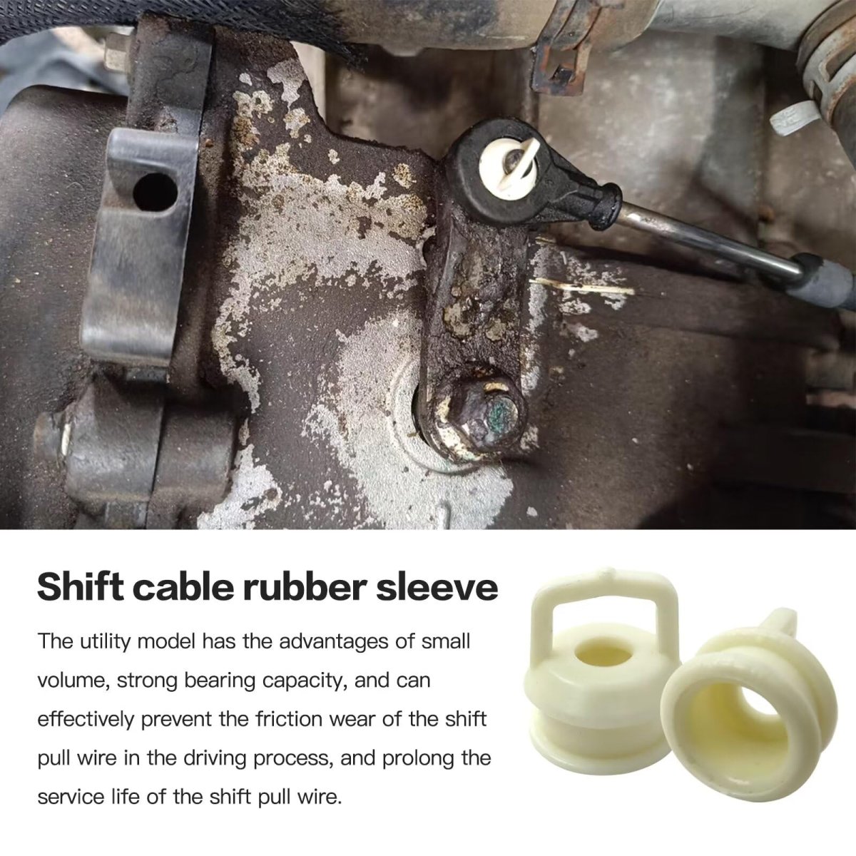 10pcs White Replacement For Chevrolet Silverado Auto Shifter Cable Linkage Bushing Rubber Repair Kit