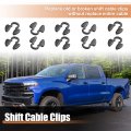 X Autohaux 10 Pcs Shift Cable Clips For Chevrolet Chevy Silverado Gmc Sierra 4l80e 4l60e Gearbox Transmission Shifter Bushing