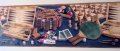 Game Room Wallpaper Border Poker Darts Pool Backgammon Table Tennis Chess Blue Backgrounda 