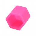 Uxcell 20pcs 17mm Pink Luminous Car Wheel Lug Nut Bolt Hub Screw Cover Protective Cap
