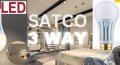 Satco S11493 10 22 34 Watt Ps25 Led Three-way Lamp E39d Mogul Base 5000k White Finish 120 Volt For Commercial And Residential