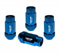 Vms Racing 12x1 5 20pc Piece Blue Anodized 44mm Long Open End Lightweight Aluminum Lug Nuts Compatible With Chevy Chevrolet