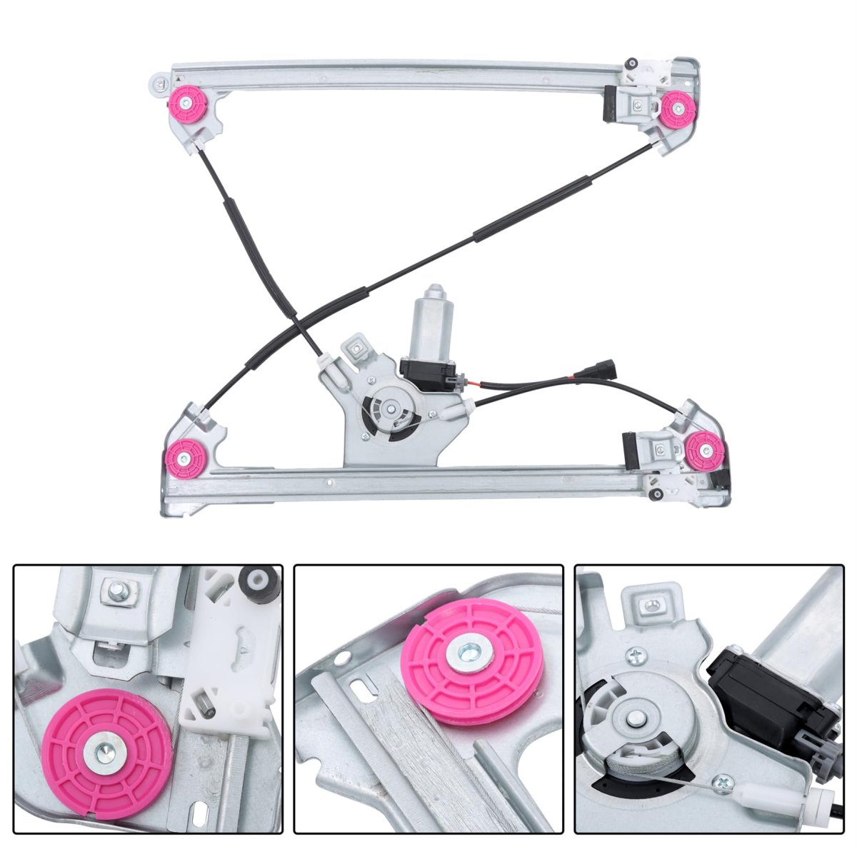 Front Left Driver Side Power Window Regulator With Motor For 2004-2008 F-150 And 2006-2008 Mark Lt Replacement 660270