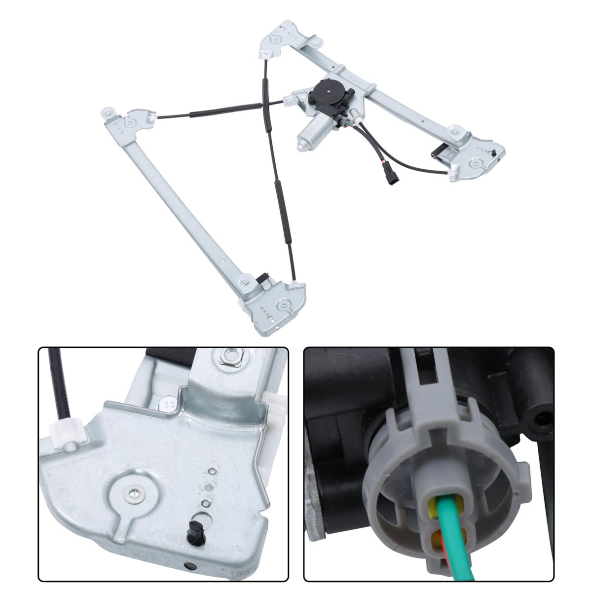 Front Left Driver Side Power Window Regulator With Motor For 2004-2008 F-150 And 2006-2008 Mark Lt Replacement 660270