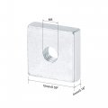 Uxcell Square Nuts M5x15mmx4mm Zinc-plated Metric Coarse Thread Assortment Kit 10 Pcs