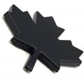 Canada Black Maple Leaf Emblem Finish Car Auto Bike Decal Canadian Badge 3d Sticker