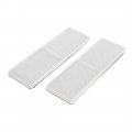 Uxcell 2pcs White Plastic Reflective Plate Adhesive Reflector Universal 145mm X 50mm For Car