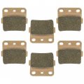 Caltric Front And Rear Brake Pads Sintered Compatible With Honda Fourtrax Trx400ex 2x4 1999-2008