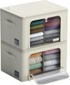Sorbus Storage Bins With Divided Interior Stackable Foldable Clothes Organizer Bags Fabric Container Organizers Metal Oxford 