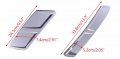 Beler 4pcs Chrome Silver Abs Front Rear Left Right Wheel Eyebrow Stickers Trim Side Cover Decoration Decor Fit For Hyundai