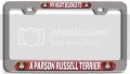 My Heart Belongs To A Parson Russell Terrier Dogs Pets 3d Metal License Plate Frame For Auto Suv Truck Universal Fit Tag Holder