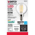 Satco S21211 5g16 5 Led Cl 940 120v E12-6 Pack