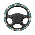 Beautiful Seaweeds Steering Wheel Covers Ocean Coral Reef And Aquatic Kelp Algae Seashells Non Slip Neoprene Car Wrap Cover