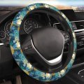 Beautiful Seaweeds Steering Wheel Covers Ocean Coral Reef And Aquatic Kelp Algae Seashells Non Slip Neoprene Car Wrap Cover