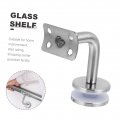 Generic 1pc Stair Handrail Bracket Wall Mount Shelves Modern Metal Holder Railing Hardware Stainless Steel Shelf Mounted Part