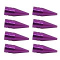 8 Pack Purple Long Spiked Wheel Tires Valve Stem Caps Metal Thread Kit For 2015-2016 Ford Focus