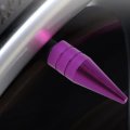 8 Pack Purple Long Spiked Wheel Tires Valve Stem Caps Metal Thread Kit For 2015-2016 Ford Focus