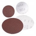 Uxcell 10pcs 6 Inch Hook And Loop Sanding Disc 60 Grits Flocking Sandpaper For Random Orbit Sander Brown