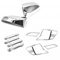 Sizver Chrome Door Handle Mirror Tail Light Covers For 12-14 Toyota Camry 