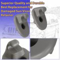 Sun Visor Clip Replacement Retainer For 2005 2015 Jeep Liberty And 2008 2012 Dodge Nitro 1ar26bd1aa 2 Piece Set Light Gray