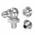 Uxcell 201 Stainless Steel 90 Degree Grease Fitting M6 X 1mm Thread Hydraulic Accessories 5pcs