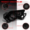 Auto Dynasty Pair Smoked Lens Front Bumper Driving Fog Light Lamps Compatible With Chevy Avalanche 1500 2500 W Cladding 02-06