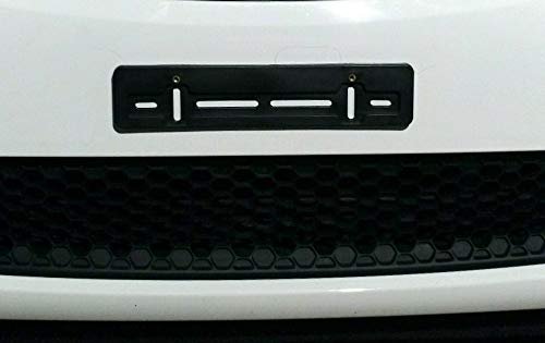 Front License Plate Bracket For Lincoln All Models Flat Bumper Mounting Adapter Kit With 6 Screws And 2 Built In Nuts Black Abs