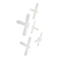 Vacuum Tubing Connector Kit Plastic White T Shape And Y Fittings 1 In 8 36 4 5 16 1 Sizes For Automobilecuum Tubing Connector 