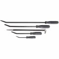 Jegs 5-piece Pry Bar Set Includes 1 24 Flat-tip Tapered82 1 8 1 16 Roll-type 