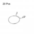 Uxcell Fuel Line Hose Clips 20pcs 25mm Id Fit 26 5-27mm Od 304 Stainless Steel Water Pipe Air Tubing Spring Clamps For