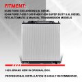 Auto Dynasty Dpi 2741 Factory Style 1-row Cooling Radiator Compatible With Ford Excursion F250 F350 F450 F550 Super Duty 6 0l