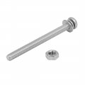 Uxcell M4 X 55mm 304 Stainless Steel Phillips Pan Head Screws Nuts W Washers 10 Sets