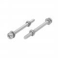 Uxcell M4 X 55mm 304 Stainless Steel Phillips Pan Head Screws Nuts W Washers 10 Sets