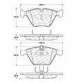 Centric Parts 102 09180 Series Semi Metallic Standard Brake Pad 