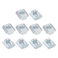 T Nuts 12pcs Galvanized Carbon Steel Slot Bolts 4545 Series M10 Hammer Head Fastener Sliding For Aluminum Extrusion Profile 