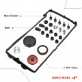 A-premium Left Engine Valve Cover With Gasket Bolts Compatible Bmw 545i 04-05 550i 06-10 645ci 650i 745i 02-05 745li 750i 06-08