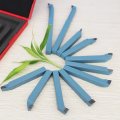 Jieotwice 11pcs Metal Lathe Turning Tool Rod Industrial Carbide Welding Cnc Brazed Tipped Cutter Bit Cutting Kit 12mm Shank
