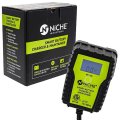 Niche 1-amp Fully-automatic Lcd Smart Battery Charger 6v 12v Trickle Maintainer For Motorcycle Car Truck Utv Atv Boat 2 Pack