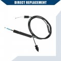 Hihaha No 74880-s5a-a02 Trunk Fuel Lid Opener Cable For Honda Civic 2001-2005 Door Lock Control Durable 1pcs Black