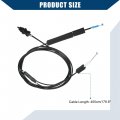 Hihaha No 74880-s5a-a02 Trunk Fuel Lid Opener Cable For Honda Civic 2001-2005 Door Lock Control Durable 1pcs Black